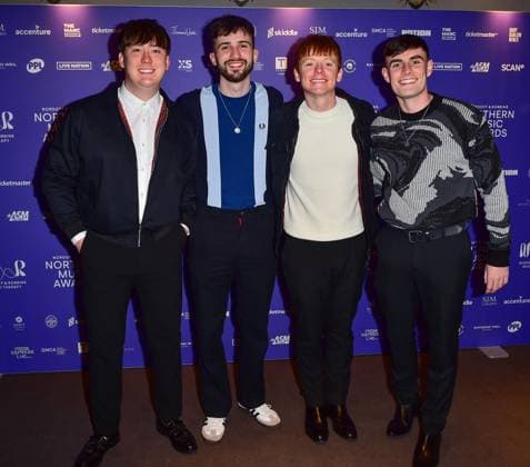 As the UK?s largest music therapy charity, Nordoff and Robbins is proud to hold the first music awards show in Manchester UK to recognise and celebrate the breadth of talent across the North of England. With acts such as Liam Fray (Courteeners),The K?s, English Teacher and Antony Szmierek, alongside Lisa Stansfield. Featuring: The K?s Where: Manchester , United Kingdom When: 23 Apr 2024 Credit: Kieran.Photo INSTARimages.com EDITORIAL USE ONLY. NOT FOR USE BY NEWSPAPERS BASED IN THE UK. Copyright: xx instar53672033