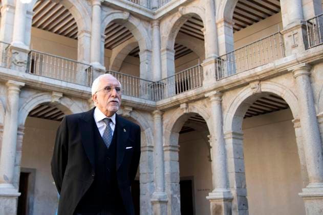Luis Mateo Diez bei der Verleihung des Premio Miguel de Cervantes für Literatur an Luis Mateo Diez in der Universidad de Alcala. Alcala de Henares, 23.04.2024