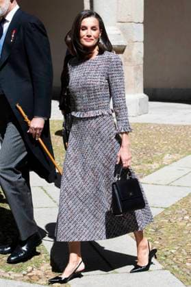 Königin Letizia von Spanien bei der Verleihung des Premio Miguel de Cervantes für Literatur an Luis Mateo Diez in der Universidad de Alcala. Alcala de Henares, 23.04.2024