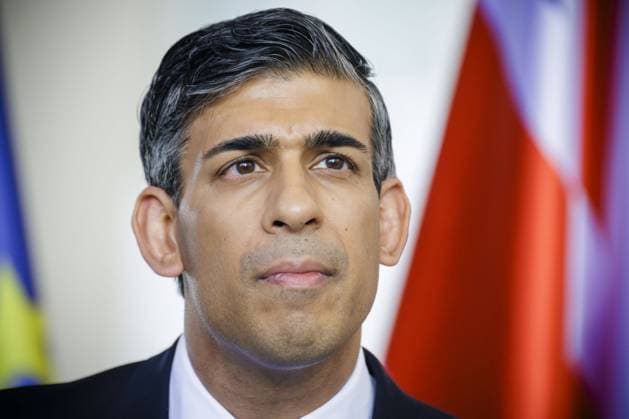 Rishi Sunak, Premierminister des Vereinigten Koenigreichs Groâˆöübritannien und Nordirland. Berlin, 24.04.2024. Berlin Deutschland *** Rishi Sunak, Prime Minister of the United Kingdom of Great Britain and Northern Ireland Berlin, 24 04 2024 Berlin Germany Copyright: xThomasxTrutschelxphotothek.dex