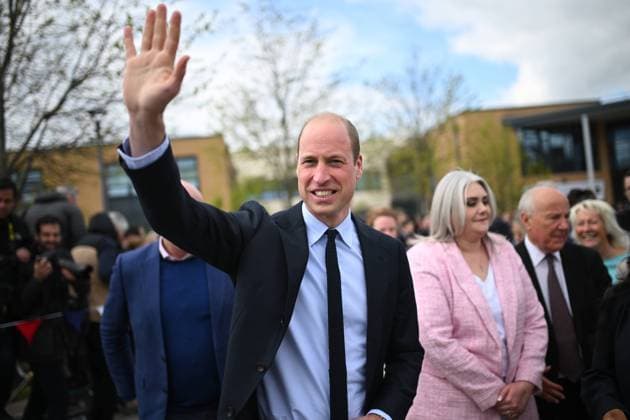 Entertainment Bilder des Tages . 25 04 2024. Rowley Regis, United Kingdom. Prince William during a visit to St. Michael s Church of England High School in Rowley Regis, United Kingdom.  xPoolx xi-Imagesx IIM-25153-0002