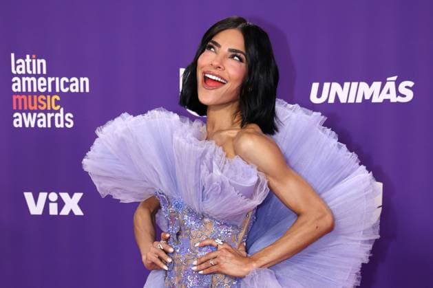 Mexican Alejandra Espinoza poses at the red carpet of the Latin American Music Awards at MGM Grand Garden Arena in Las Vegas, Nevada, USA, 25 April 2024. Latin American Music Awards red carpet !ACHTUNG: NUR REDAKTIONELLE NUTZUNG!  Copyright: xRondaxChurchillx USA4441 20240426-55013424608_1