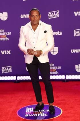 Carlos Mejia arrives for the 2024 Latin American Music Awards at the Grand Garden Arena at MGM Resort and Casino in Las Vegas, Nevada on Thursday, April 25, 2024.  LAV20240425033 JAMESxATOA
