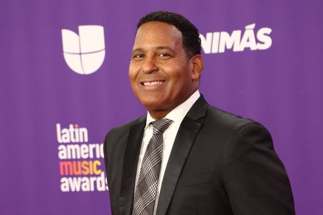 Tony Dandrades arrives for the 2024 Latin American Music Awards at the Grand Garden Arena at MGM Resort and Casino in Las Vegas, Nevada on Thursday, April 25, 2024.  LAV20240425047 JAMESxATOA
