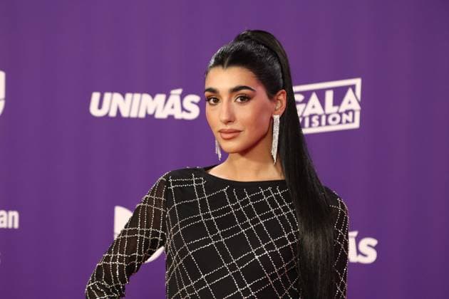 Amy Basoa arrives for the 2024 Latin American Music Awards at the Grand Garden Arena at MGM Resort and Casino in Las Vegas, Nevada on Thursday, April 25, 2024.  LAV20240425014 JAMESxATOA