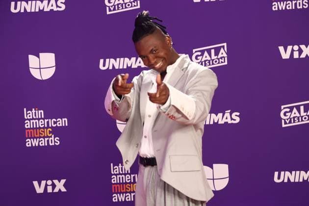 Venesti arrives for the 2024 Latin American Music Awards at the Grand Garden Arena at MGM Resort and Casino in Las Vegas, Nevada on Thursday, April 25, 2024.  LAV20240425091 JAMESxATOA
