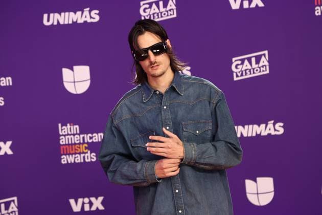 Danny Ocean arrives for the 2024 Latin American Music Awards at the Grand Garden Arena at MGM Resort and Casino in Las Vegas, Nevada on Thursday, April 25, 2024.  LAV20240425117 JAMESxATOA