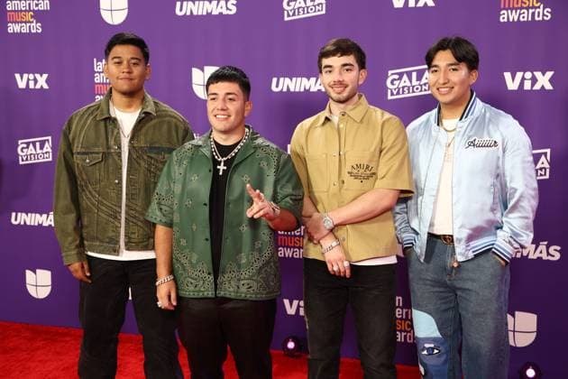 arrives for the 2024 Latin American Music Awards at the Grand Garden Arena at MGM Resort and Casino in Las Vegas, Nevada on Thursday, April 25, 2024.  LAV20240425123 JAMESxATOA