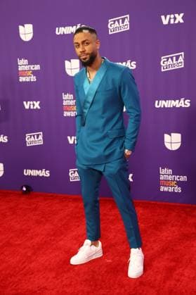 DJ Adoni arrives for the 2024 Latin American Music Awards at the Grand Garden Arena at MGM Resort and Casino in Las Vegas, Nevada on Thursday, April 25, 2024.  LAV20240425144 JAMESxATOA