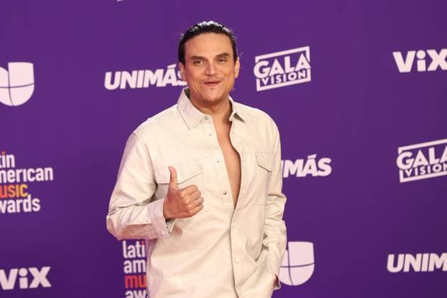 Silvestre Dangond arrives for the 2024 Latin American Music Awards at the Grand Garden Arena at MGM Resort and Casino in Las Vegas, Nevada on Thursday, April 25, 2024.  LAV20240425160 JAMESxATOA