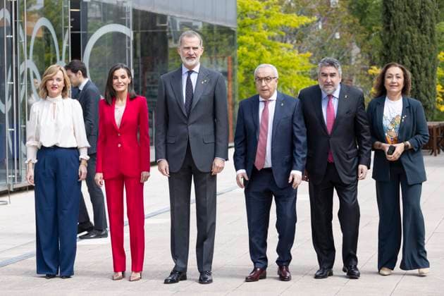 Entertainment Themen der Woche KW17 Entertainment Bilder des Tages Royals At A Olympics Game Commemoration - Barcelona The Minister of Education, Pilar Alegria, Queen Letizia, King Felipe VI, the President of the COE, Alejandro Blanco and the President of the Superior Council of Sports, JosÃ Manuel Rodriguez Uribles arrive at the commemorative act of the participation of the Spanish team in the Olympic Games of Barcelona and Albertville 92, on April 26, 2024, in Madrid (Spain). This event is part of the tributes that the Olympic entity began to make in 2010 on the occasion of the 50th anniversary of the Rome 1960 Olympic Games. Since then, the aim has been to recognize the effort, sacrifice and work of all those who paved the way and served as an inspiration for future generations. Photo by Europa Press  Copyright: xEuropaxPress ABACAx