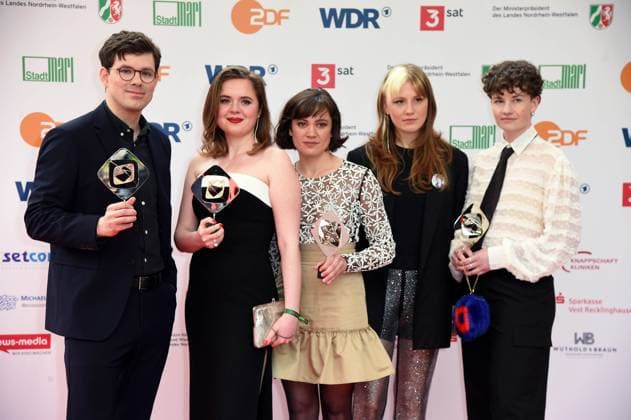 Mark Lorei, Lotte Ruf, Milena Straube, Charlotte Krafft and Cecil Joyce Röski (Kategorie Fiktion) - 60. GRIMME PREIS VERLEIHUNG im Theater in Marl am 26.04.2024