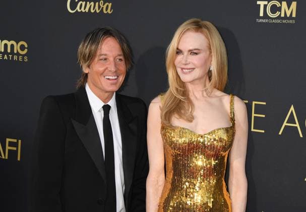 HOLLYWOOD, CA - APRIL 27: Keith Urban and Nicole Kidman at the 49th AFI Life Achievement Award Tribute to Nicole Kidman at The Dolby Theater inHollywood,California on April 27, 2024. Copyright: xJeffreyxMayerx