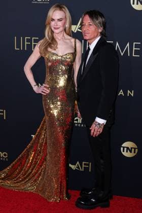 Gala Tribute to Nicole Kidman - LA Nicole Kidman and husband Keith Urban arrive at the 49th Annual AFI (American Film Institute) Lifetime Achievement Award Gala Tribute Celebrating Nicole Kidman held at the Dolby Theatre on April 27, 2024 in Hollywood, Los Angeles, CA, USA. Photo by Xavier Collin Image Press Agency ABACAPRESS.COM Los Angeles CA United States  Copyright: xCollinxXavier ImagexPressxAgencyxABACAx