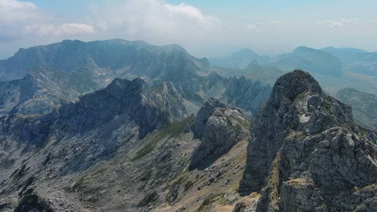 Aerial of mountains in park Durmitor, Montenegro Aerial view on mountains in the park Durmitor, Montenegro Copyright: xZoonar.com MikhailxKokhanchikovx 21482111