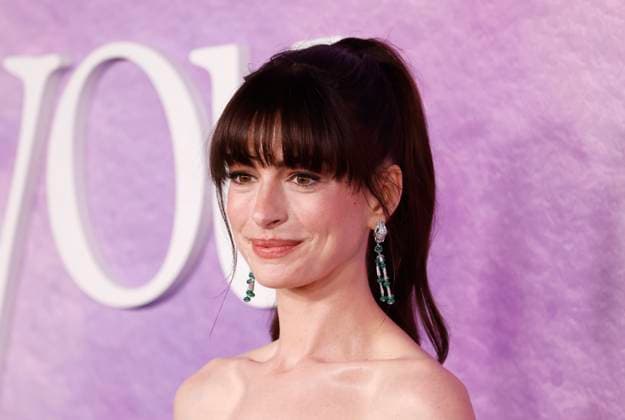 Anne Hathaway arrives on the red carpet at the Prime Video s The Idea Of You New York premiere at Jazz at Lincoln Center on Monday, April 29, 2024 in New York City.  NYP20240429106 JohnxAngelillo