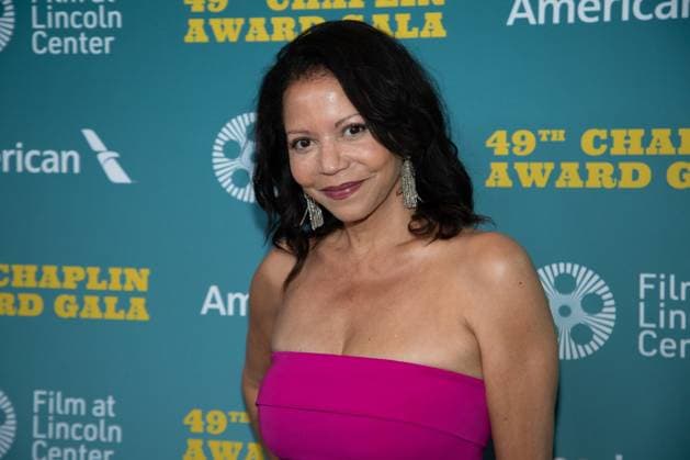 Gloria Reuben arrives on the red carpet at the 49th Chaplin Award Honoring Jeff Bridges at Lincoln Center on April 29, 2024 in New York City.  NYP20240429704 SerenaxXuxNing