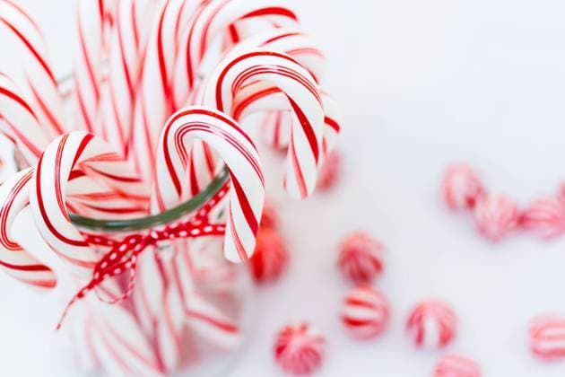 Candy canes Peppermint candy canes on white background. Copyright: xwww.arinahabich.com RECORD DATE NOT STATED