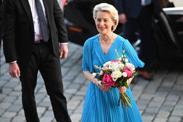 News Themen der Woche KW18 Bilder des Jahres 2024, News 04 April News Bilder des Tages European Commission President Ursula von der Leyen attends the concert of Czech Philharmonic on 20th anniversary of Czech Republic s accession to the European Union on 30 April 2024 in Prague, Czech Republic. (CTKxPhoto MichaelaxRihova) CTKPhotoP2024043008969  CTKPhotoP2024043008969