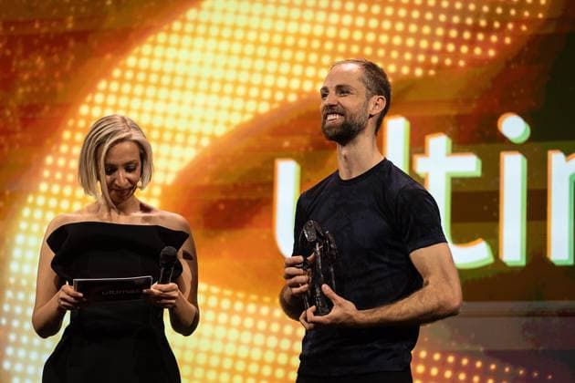FOCUS COVERAGE REQUESTED TO BELGA - Winner podiumkunsten Alexander Vantournhout pictured during the award ceremony of the Ultimas23 , Flemish culture prizes, Tuesday 30 April 2024, in Lint.  JAMESxARTHURxGEKIERE 91868283