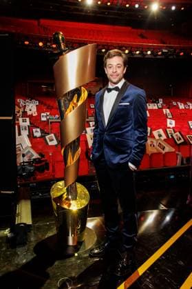Fotocall - Deutscher Filmpreis Moderatoren Tobias Krell (Checker Tobi) beim Fotocall der Moderatoren des Deutschen Filmpreises 2024 im Theater am Potsdamer Platz am 01.05.2024 in Berlin. Copyright: xEventpressxKochanx