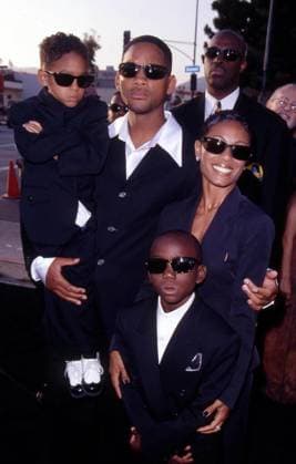 Will Smith, Jada Pinkett-Smith and sons at the Men in Black premiere in LA - June 1997 Copyright: x FAMOUSx 04411906