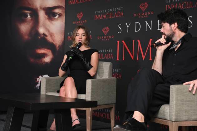 May 2, 2024, Mexico City, Ciudad de Mexico, Mexico: Actress Sydney Sweeney and actor Alvaro Morte attend the Immaculate press conference at Mexico City Four Season Hotel. on May 2, 2024 in Mexico City, Mexico. Mexico City Mexico - ZUMAe321 20240502_zea_e321_067 Copyright: xCarlosxTischler xEyepixxGroupx