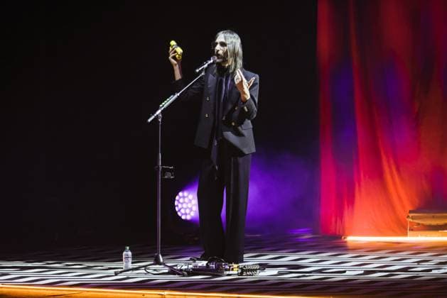 Milan, Baustelle perform in concert during Intimo Sexy! Elvis at the Theater Tour 2024. In the photo: Francesco Bianconi  Copyright: xAlessandroxBremecx xipa-agency.nx xx IPA_Agency_IPA45677322