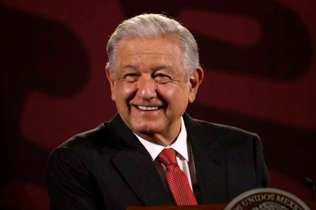 Andres Manuel Lopez Obrador News Conference Mexican President, Andres Manuel Lopez Obrador, speaks about the immigration policy in collaboration with the U.S. government during a press conference at the National Palace in Mexico City. on May 2, 2024, Mexico City, Mexico. (Photo by Luis Barron Eyepix Group) Copyright: xLuisxBarronx xEyepixxGroupx LB_02052024_118963
