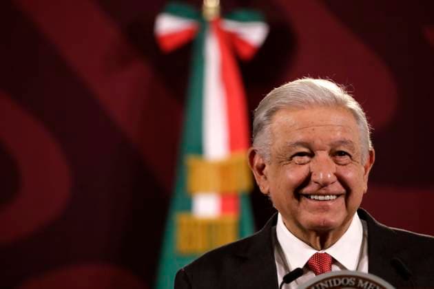 Andres Manuel Lopez Obrador News Conference Mexican President, Andres Manuel Lopez Obrador, speaks about the immigration policy in collaboration with the U.S. government during a press conference at the National Palace in Mexico City. on May 2, 2024, Mexico City, Mexico. (Photo by Luis Barron Eyepix Group) Copyright: xLuisxBarronx xEyepixxGroupx LB_02052024_118969