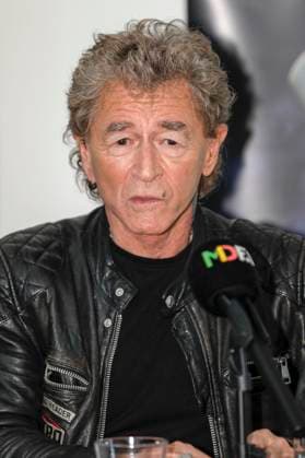 Peter Maffay beim Pressegespräch zur Premiere des Fulldome-Erlebnisses der Musikshow Tabaluga und die Zeichen der Zeit im Planetarium. Halle (Saale), 02.05.2024