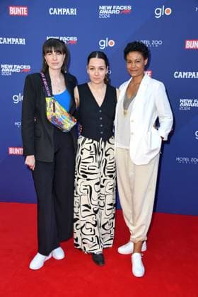 Bunte New Faces Award Film in Berlin RECORD DATE NOT STATED Hanna Seidel , Anna Roller und Merle Grimme
