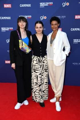 Bunte New Faces Award Film in Berlin RECORD DATE NOT STATED Hanna Seidel , Anna Roller und Merle Grimme