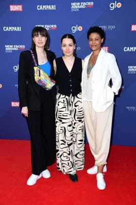 Bunte New Faces Award Film in Berlin RECORD DATE NOT STATED Hanna Seidel , Anna Roller und Merle Grimme