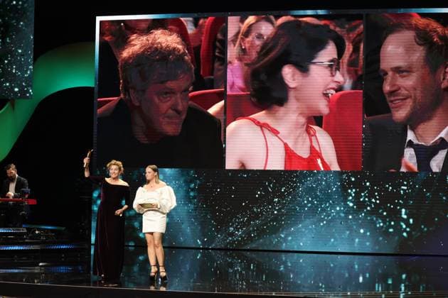 Deutscher Filmpreis 2024 Margarita Broich und Jasna Fritzi Bauer bei der Verleihung der Lola - Deutscher Filmpreis 2024 im Theater am Potsdamer Platz in Berlin 03.05.2024 Copyright: xEventpressx