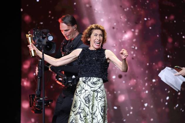 Deutscher Filmpreis 2024 BESTE WEIBLICHE NEBENROLLE Adele Neuhauser Â· 15 JAHRE bei der Verleihung der Lola - Deutscher Filmpreis 2024 im Theater am Potsdamer Platz in Berlin 03.05.2024 Copyright: xEventpressx