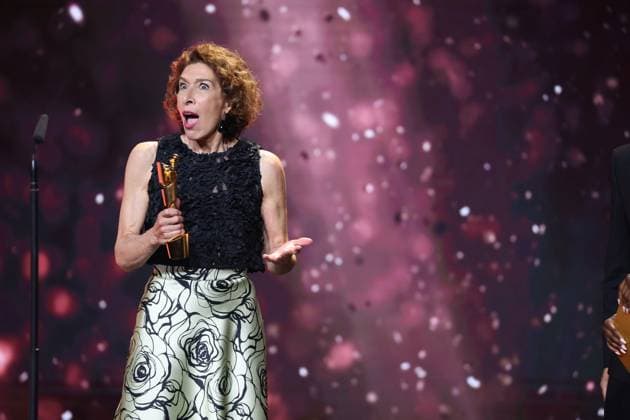 Deutscher Filmpreis 2024 BESTE WEIBLICHE NEBENROLLE Adele Neuhauser Â· 15 JAHRE bei der Verleihung der Lola - Deutscher Filmpreis 2024 im Theater am Potsdamer Platz in Berlin 03.05.2024 Copyright: xEventpressx