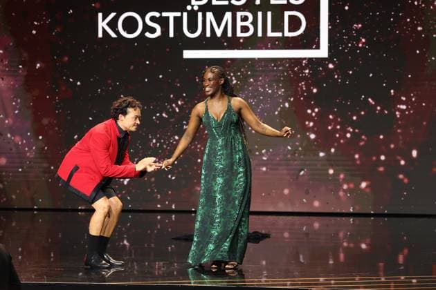 Deutscher Filmpreis 2024 Ivy Quainoo. Aurel Mertz bei der Verleihung der Lola - Deutscher Filmpreis 2024 im Theater am Potsdamer Platz in Berlin 03.05.2024 Copyright: xEventpressx