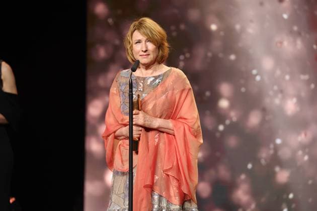 Deutscher Filmpreis 2024 BESTE WEIBLICHE HAUPTROLLE Corinna Harfouch Â· STERBEN bei der Verleihung der Lola - Deutscher Filmpreis 2024 im Theater am Potsdamer Platz in Berlin 03.05.2024 Copyright: xEventpressx