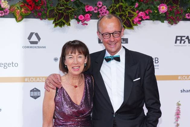 Charlotte Merz und Friedrich Merz bei der Ankunft zur Verleihung Deutscher Filmpreis am 3.05.2024 in Berlin Deutscher Filmpreis 2024 in Berlin