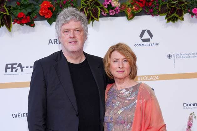 Matthias Glasner und Corinna Harfouch bei der Ankunft zur Verleihung Deutscher Filmpreis am 3.05.2024 in Berlin Deutscher Filmpreis 2024 in Berlin