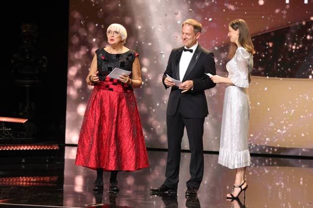 Deutscher Filmpreis 2024 Claudia Roth, Florian Gallenberger, Alexandra Maria Lara bei der Verleihung der Lola - Deutscher Filmpreis 2024 im Theater am Potsdamer Platz in Berlin 03.05.2024 Copyright: xEventpressx