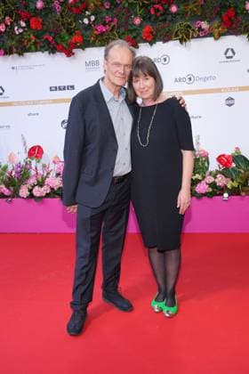 Edgar Selge und Franziska Walser bei der Ankunft zur Verleihung Deutscher Filmpreis am 3.05.2024 in Berlin Deutscher Filmpreis 2024 in Berlin