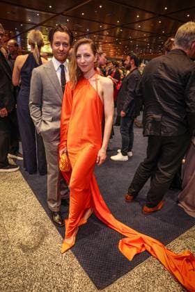 Deutscher Filmpreis 2024 Tom Schilling mit Katharina Schuettler auf der Party bei der Verleihung der Lola - Deutscher Filmpreis 2024 im Theater am Potsdamer Platz in Berlin Datum: 03.05.2024 Copyright: xEventpressx