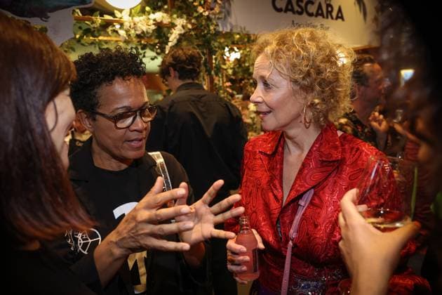 Deutscher Filmpreis 2024 Mo Asumang und Katja Riemann auf der Party bei der Verleihung der Lola - Deutscher Filmpreis 2024 im Theater am Potsdamer Platz in Berlin Datum: 03.05.2024 Copyright: xEventpressx