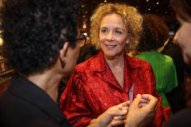 Deutscher Filmpreis 2024 Mo Asumang und Katja Riemann auf der Party bei der Verleihung der Lola - Deutscher Filmpreis 2024 im Theater am Potsdamer Platz in Berlin Datum: 03.05.2024 Copyright: xEventpressx
