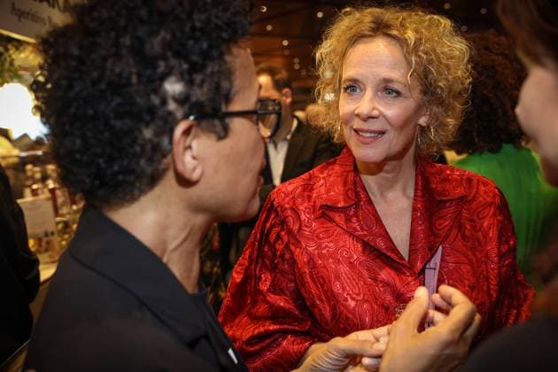 Deutscher Filmpreis 2024 Mo Asumang und Katja Riemann auf der Party bei der Verleihung der Lola - Deutscher Filmpreis 2024 im Theater am Potsdamer Platz in Berlin Datum: 03.05.2024 Copyright: xEventpressx