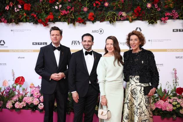 Award - Deutscher Filmpreis 2024 Christian Friedel, Hassan Akkouch, Hannah Herzsprung und Adele Neuhauser beim Deutschen Filmpreis 2024 im Theater am Potsdamer Platz am 03.05.2024 in Berlin. Copyright: xEventpressxKochanx