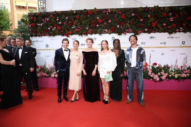 Award - Deutscher Filmpreis 2024 Tobias Krell, Gizem Emre, Margarita Broich, Jasna Fritzi Bauer, Ivy Quainoo und Aurel Mertz beim Deutschen Filmpreis 2024 im Theater am Potsdamer Platz am 03.05.2024 in Berlin. Copyright: xEventpressxKochanx