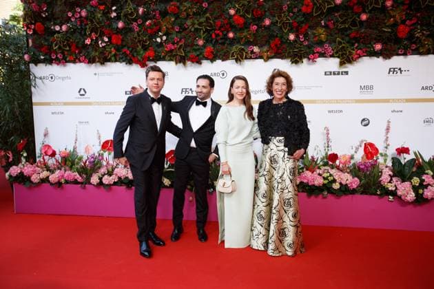 Award - Deutscher Filmpreis 2024 Christian Friedel, Hassan Akkouch, Hannah Herzsprung und Adele Neuhauser beim Deutschen Filmpreis 2024 im Theater am Potsdamer Platz am 03.05.2024 in Berlin. Copyright: xEventpressxKochanx